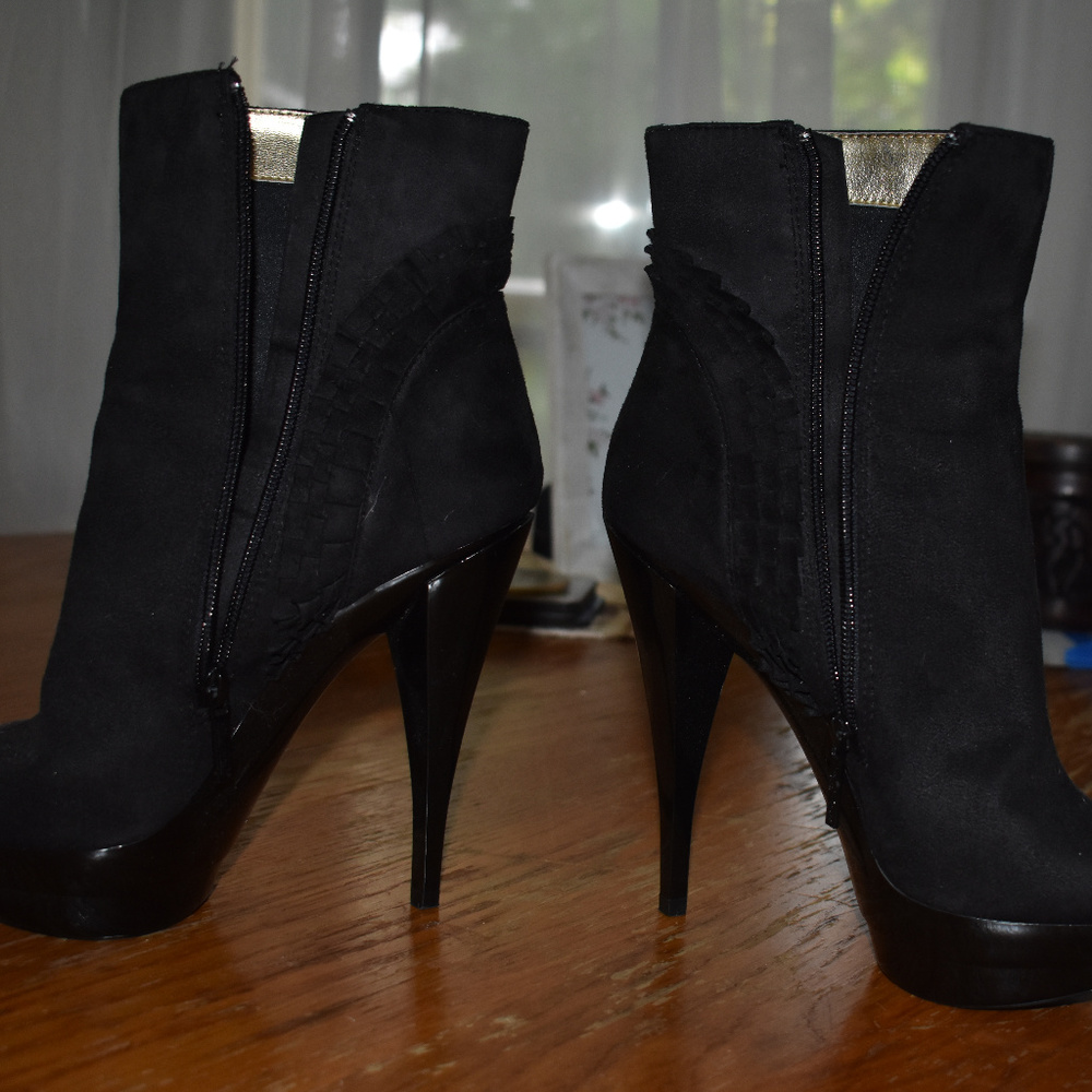 Micheal Anthonio Black Magda Stiletto Ankle Boots